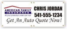 (image for) American Family Insurance 28" x 6' Banner