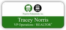 (image for) Property Professionals inc Standard White Green Badge