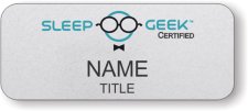 (image for) Sleep Solutions (Sleep Geek) Standard Silver Badge