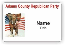 (image for) Adams County Republican Party Custom Badge badge