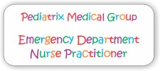 (image for) Pediatrix Medical Group Standard White Badge - Nurse Practitioner