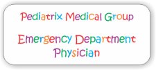 (image for) Pediatrix Medical Group Standard White Badge - Physician
