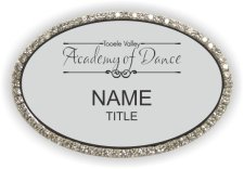 (image for) Tooele Valley Academy of Dance Oval Bling Silver badge