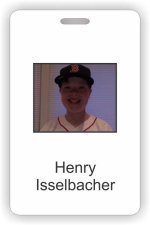 (image for) Henry Isselbacher Photo Id - Vertical badge