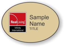 (image for) Real Living Infinity International Oval Gold badge