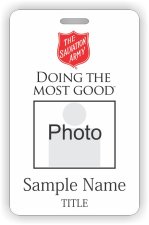 (image for) Salvation Army Photo ID Vertical badge