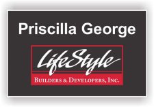 (image for) SB Marketing Square Corner Name Badge - Lifestyle Builders & Developers