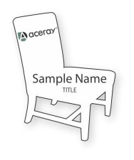 (image for) Aceray Shaped White badge