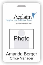 (image for) Acclaim Hospice Photo Id - Vertical badge