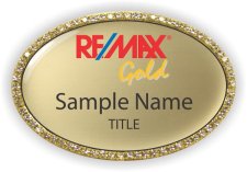 (image for) REMAX GOLD Oval Bling Gold badge