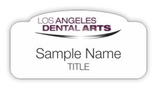 (image for) Los Angeles Dental Arts Shaped White badge