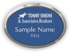 (image for) Tommy Simons & Associates, Realtors Oval Executive Silver Other badge