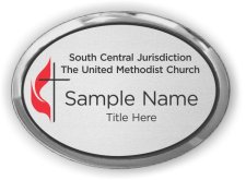 (image for) South Central Jurisdiction United Methodist Church Oval Executive Silver badge