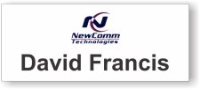 (image for) NewComm Technologies White Square Corners badge