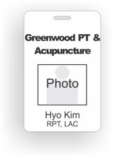 (image for) Greenwood PT & Acupuncture Photo Id - Vertical badge