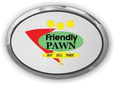 (image for) friendly pawn Executive Silver Oval badge