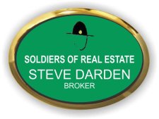 (image for) Soldiers of Real Estate Oval Executive Gold Other badge