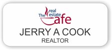 (image for) The Real Estate Cafe' White Rounded Corners badge