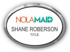 (image for) NOLA Maid Oval Executive Silver Other badge