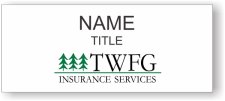 (image for) TWFG Insurance Standard White Square Corner badge