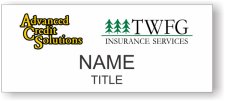 (image for) TWFG Insurance & Advanced Credit Solutions Standard White Square Corner badge