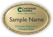 (image for) Chesmar Homes Oval Bling Gold badge