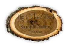 (image for) The Little School Log Laser Engraved badge