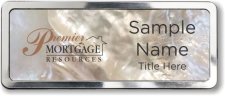 (image for) Premier Mortgage Resources Mother of Pearl Polished badge