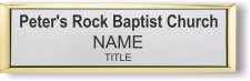 (image for) Peter's Rock Baptist Church Small Executive Gold Other badge