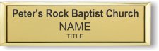 (image for) Peter's Rock Baptist Church Small Executive Gold badge