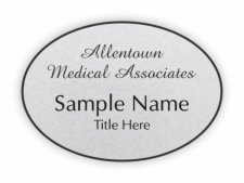 (image for) Allentown Medical Associates Oval Silver badge