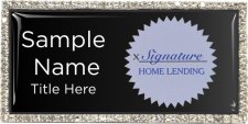 (image for) Signature Home Lending Bling Silver badge