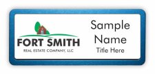 (image for) Fort Smith Real Estate Company, LLC Large Logo Left Prestige Blue Anodized badge