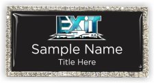 (image for) EXIT Realty Pikes Peak Bling Silver Other badge