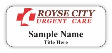 (image for) Royse City Urgent Care Standard White badge