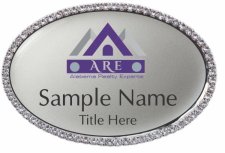 (image for) Alabama Realty Experts Oval Bling Silver badge
