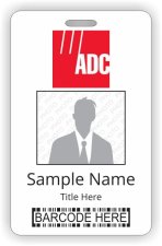 (image for) ADC Barcode ID Vertical badge