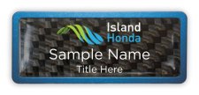 (image for) Island Honda Prestige Blue Anodized Carbon badge