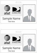 (image for) Affordable TV & Internet Photo ID Horizontal Double Sided badge