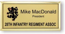 (image for) 28th Infantry Regiment Assoc Executive Gold badge