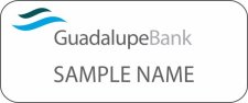 (image for) Guadalupe Bank Standard White badge