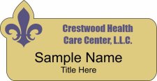 (image for) Crestwood Health Care Center, LLC Shaped Gold badge