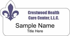 (image for) Crestwood Health Care Center, LLC Shaped White badge