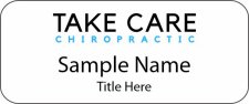 (image for) Take Care Chiropractic Standard White badge