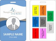 (image for) Surgical Center of the Rockies Photo ID Vertical Double Sided Badge