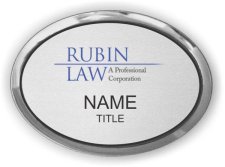 (image for) RUBIN LAW Oval Executive Silver badge