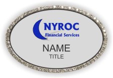 (image for) NYROC Financial Services, LLC Oval Bling Silver badge