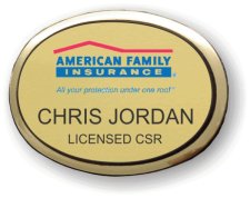 (image for) American Family Insurance Executive Gold Oval Badge