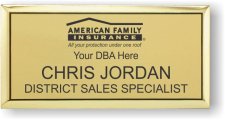 (image for) American Family Insurance Executive Gold Badge (Black Logo)