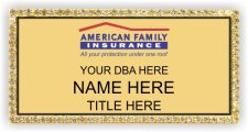 (image for) American Family Insurance Gold Bling Badge